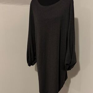 Elegant Black Long Sleeve Dress LOFT medium